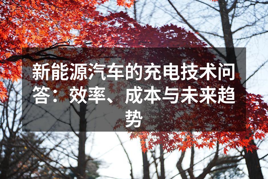 充电桩的普及带来了更多便利